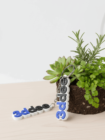 Portachiavi Personalizzato con Logo Aziendale – 3DDEE
