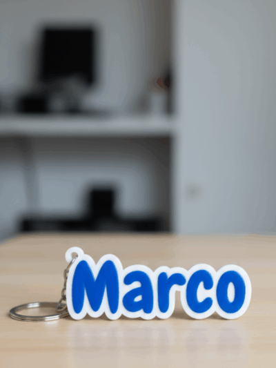 Portachiavi con Nome Personalizzato – 3DDEE